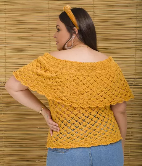 Blusa Mostarda com Pala