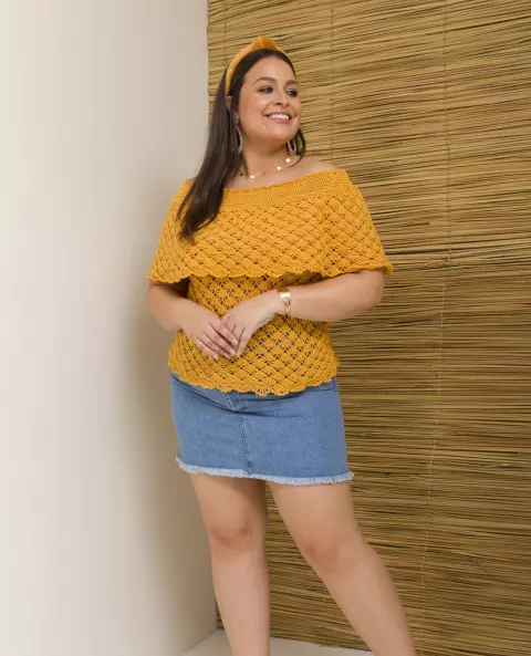 Blusa Mostarda com Pala