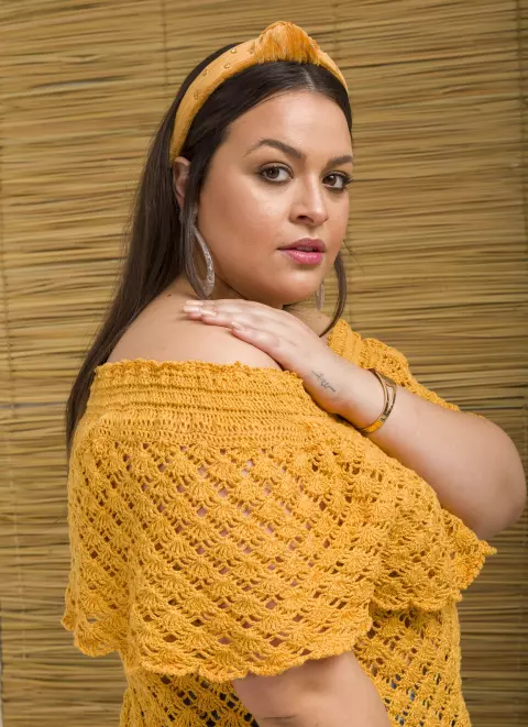 Blusa Mostarda com Pala