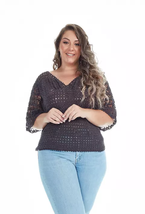 Blusa Meia Manga