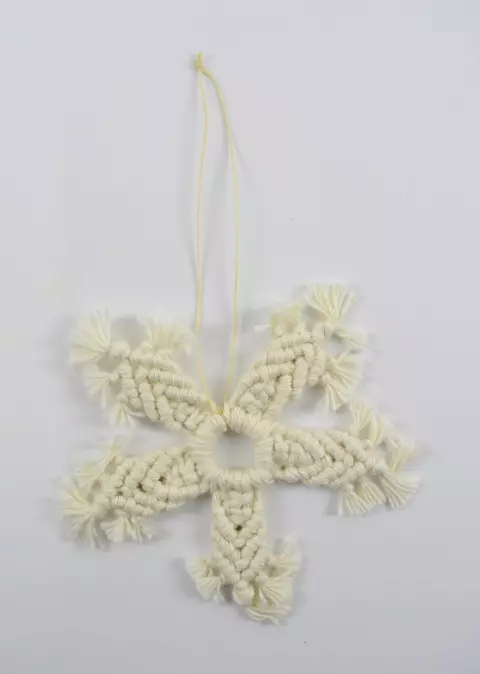 Floco de Neve Macramê