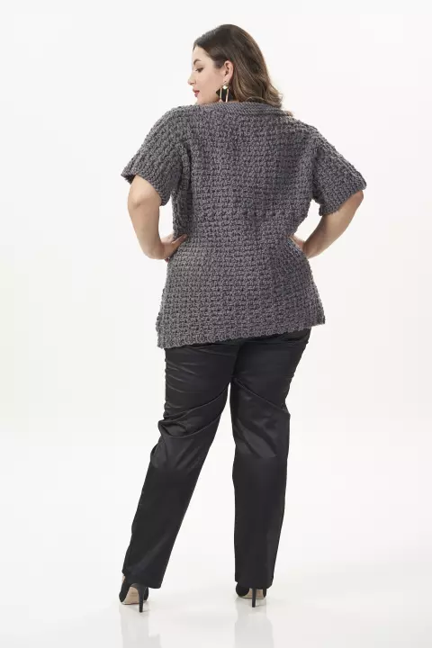 Blusa Chumbo com Botões