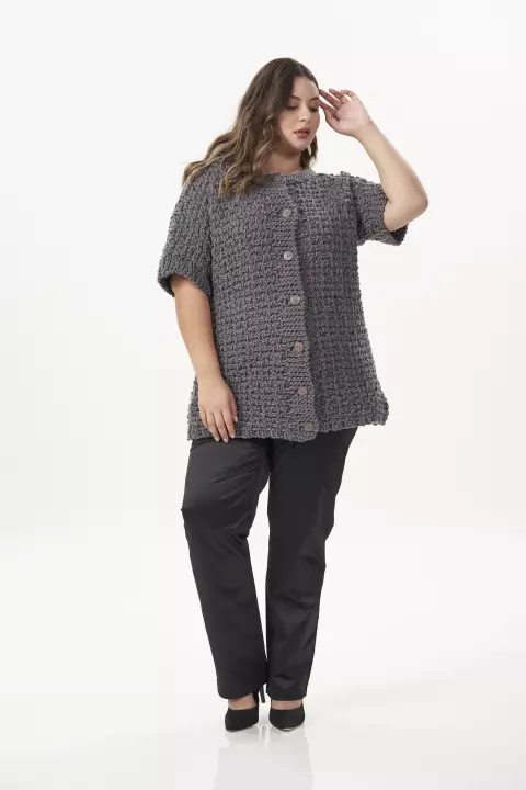 Blusa Chumbo com Botões