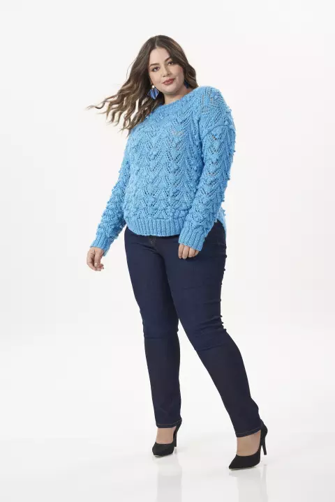 Blusa Azul-Neon