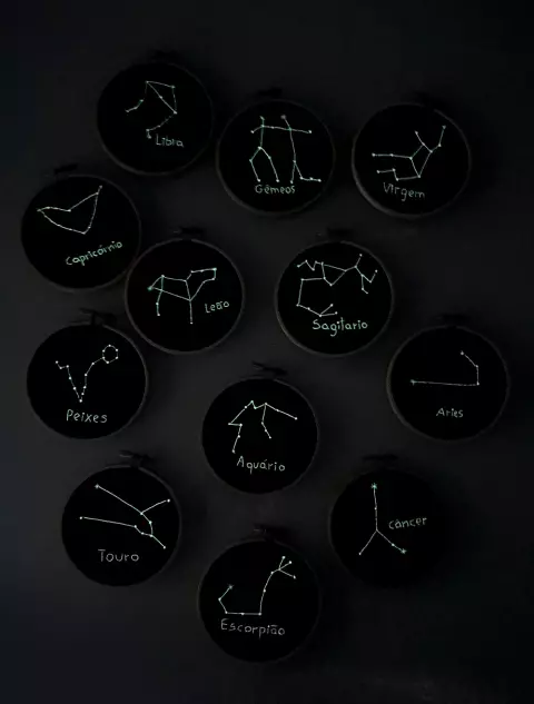 Bordado Signo Touro Glow