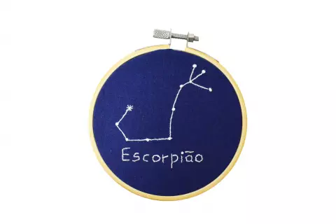 Bordado Signo Escorpião Glow