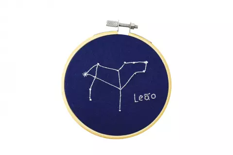 Bordado Signo Leão Glow