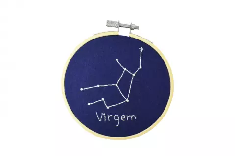 Bordado Signo Virgem Glow