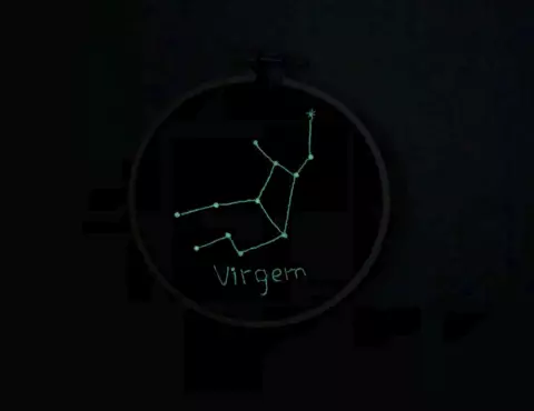 Bordado Signo Virgem Glow
