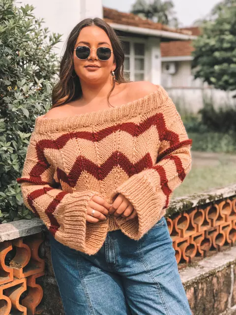 Blusa Chevron