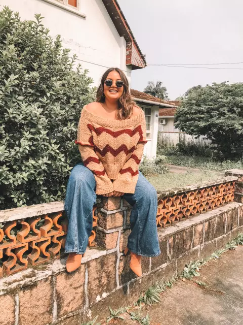 Blusa Chevron