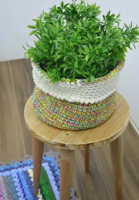 Cesto Multicolorido