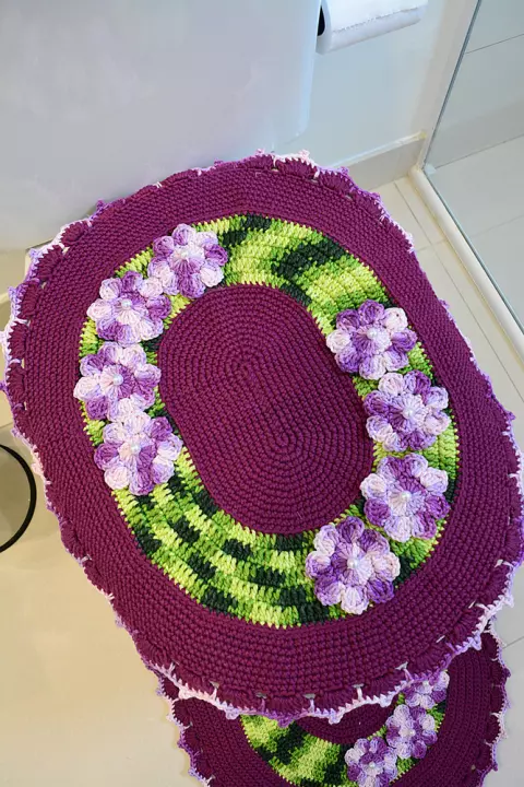 Jogo de Banheiro Violeta