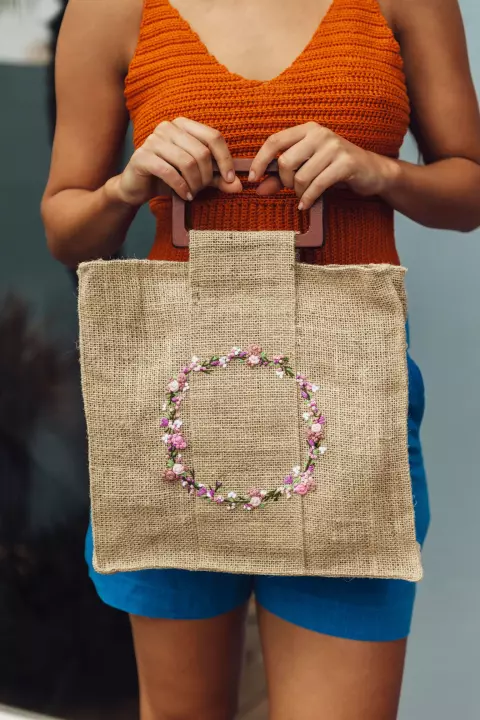 Bolsa Floral Arabesco