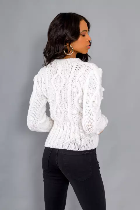 Blusa com Maxibarra e Punhos