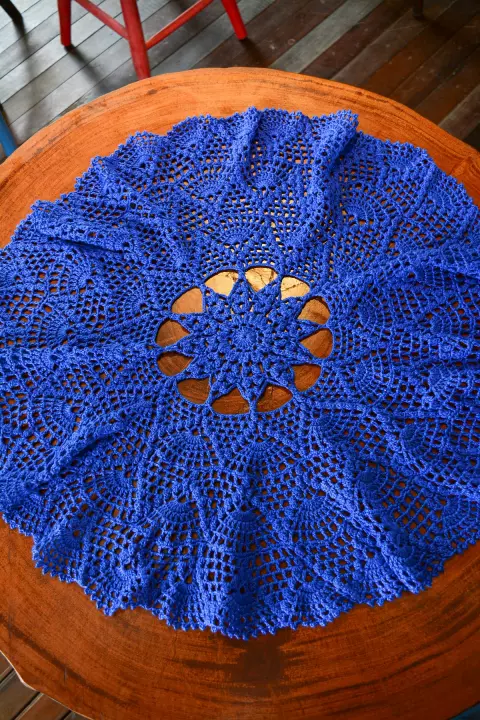 Centro de Mesa Azul Bic