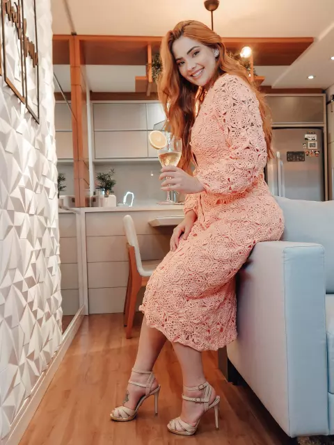 Vestido Pêssego