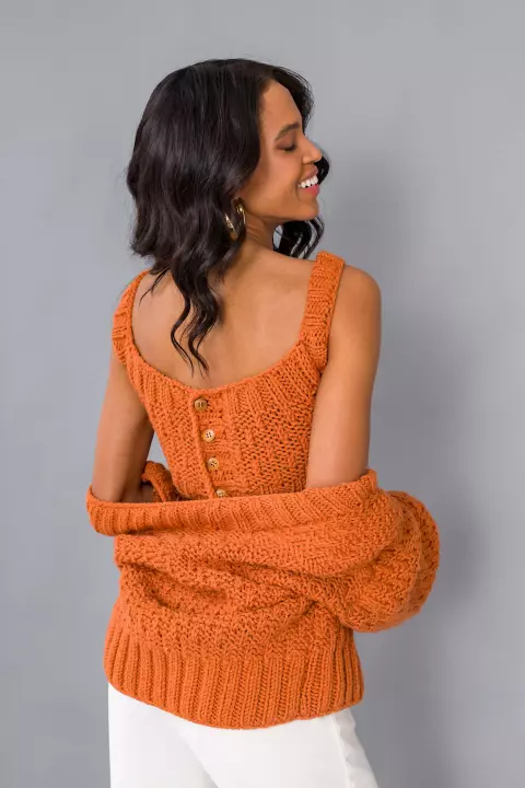 Conjunto Top e Cardigã