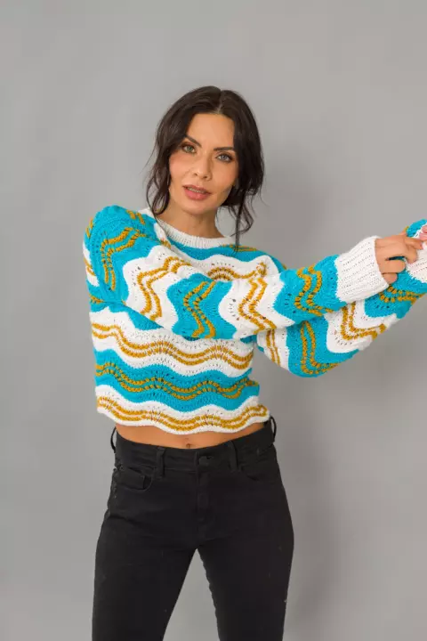 Cropped Manga Longa