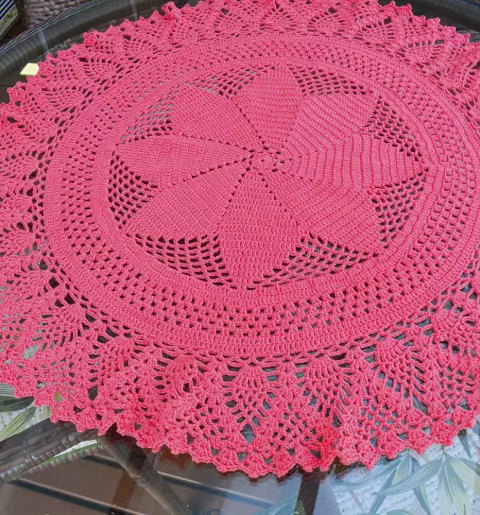 Toalha Redonda Flamingo