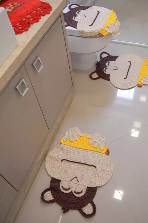 Jogo de Banheiro Macaquinhos