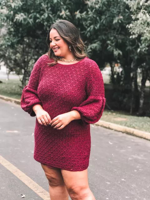 Vestido Manga Bufante