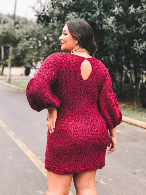 Vestido Manga Bufante