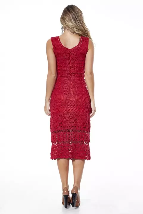 Vestido motivos Midi