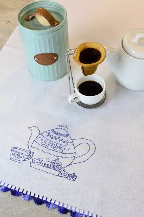 Pano de Prato Coffee Time