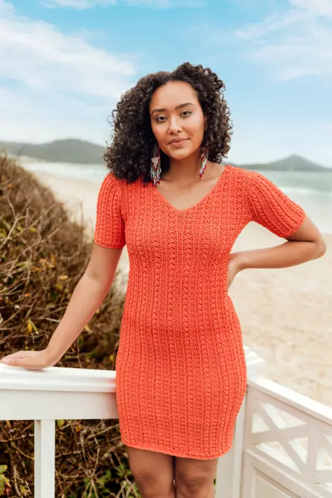 Vestido Tubinho Coral