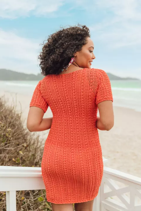 Vestido Tubinho Coral
