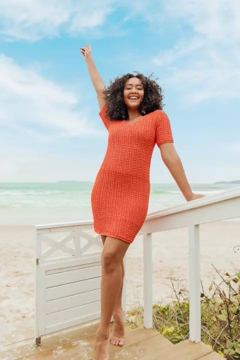 Vestido Tubinho Coral