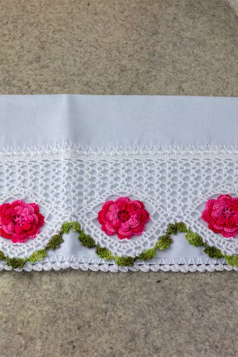 Pano de Prato com Rosas