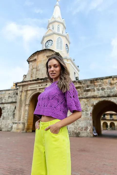 Blusa Roxo Cítrico