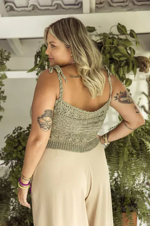Cropped Jeans Militar