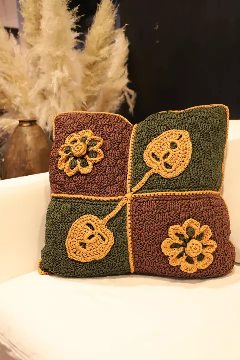 Almofada Flores Squares