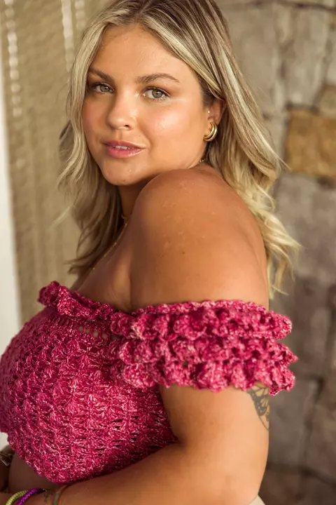 Cropped com Babado