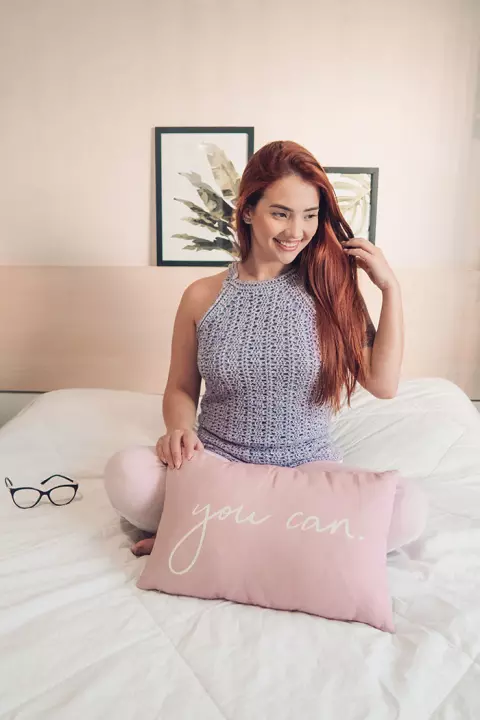 Regata Jeans com Botão