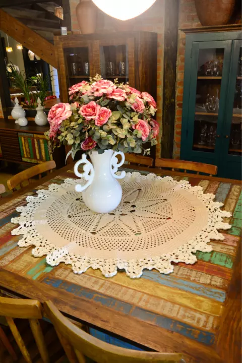 Centro de Mesa Redondo Porcelana