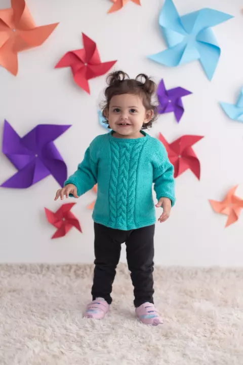 Blusa Infantil com Trança