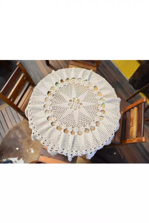 Toalha Redonda Porcelana