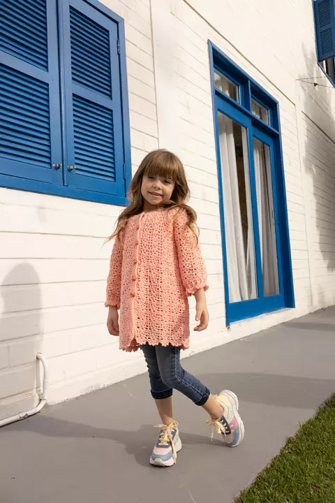 Vestido Com Botões Infantil