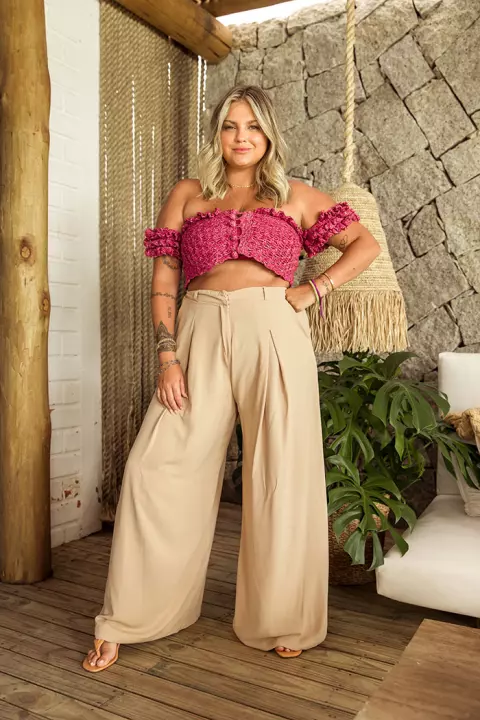 Cropped com Babado