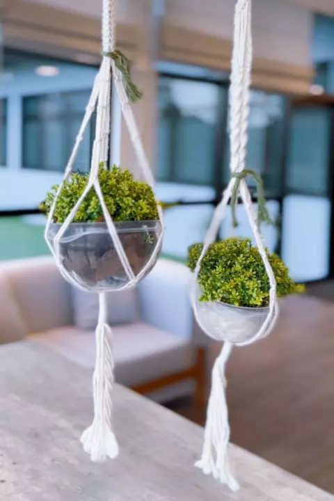 Suporte de Plantas Macramê 12cm