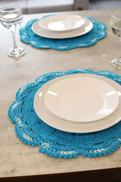 Sousplat Turquesa