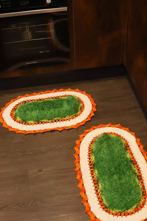 Jogo de Tapete Decore Esmeralda