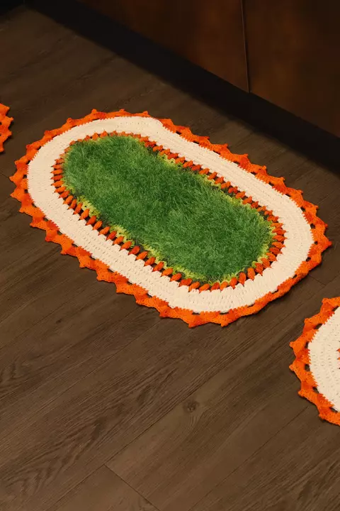 Jogo de Tapete Decore Esmeralda