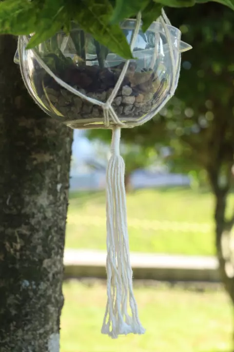 Suporte de Plantas Macramê 18 cm