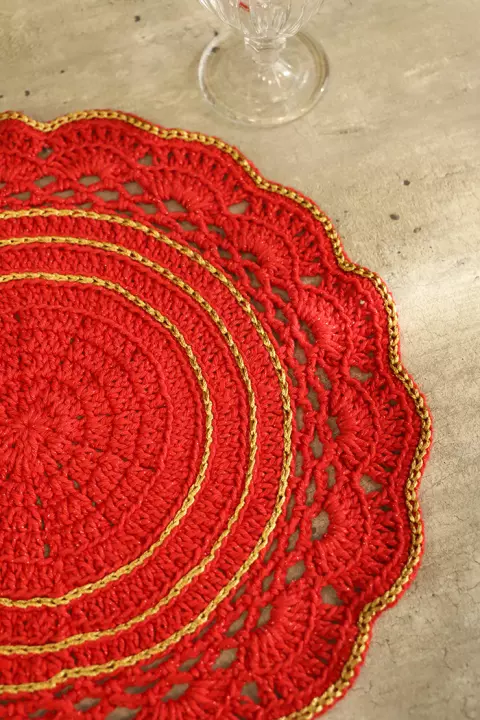 Sousplat Vermelho Círculo