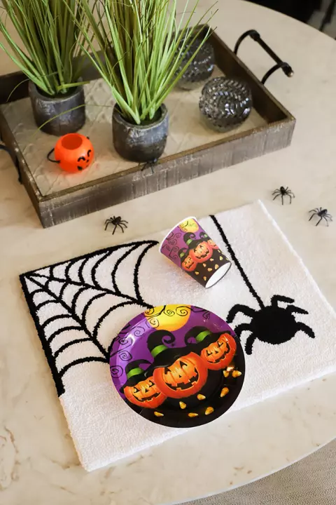 Jogo Americano Punch Needle Teia de Aranha